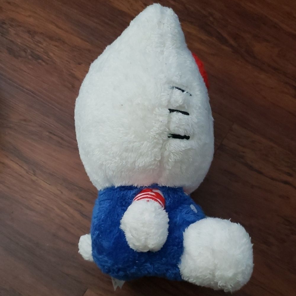 Hello Kitty Plush with Red Bow 12in Chic Feminine Trendy Kawaii Retro Y2K - Picture 5 of 6
